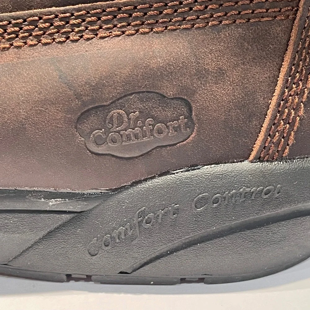 Dr. Comfort‎ Boss 9520 Mens Brown Leather Therapeutic Boots Size 14XW No insoles